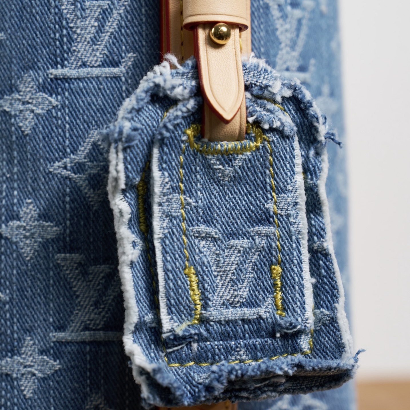 Louis Vuitton All In BB Monogram Denim Bucket Bag — Blue - Image 7