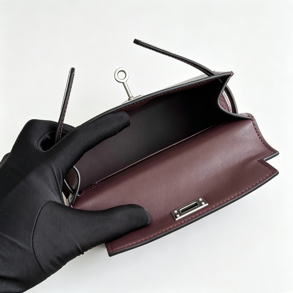 Hermès Mini Kelly II 20 — Rouge Sellier - Image 5