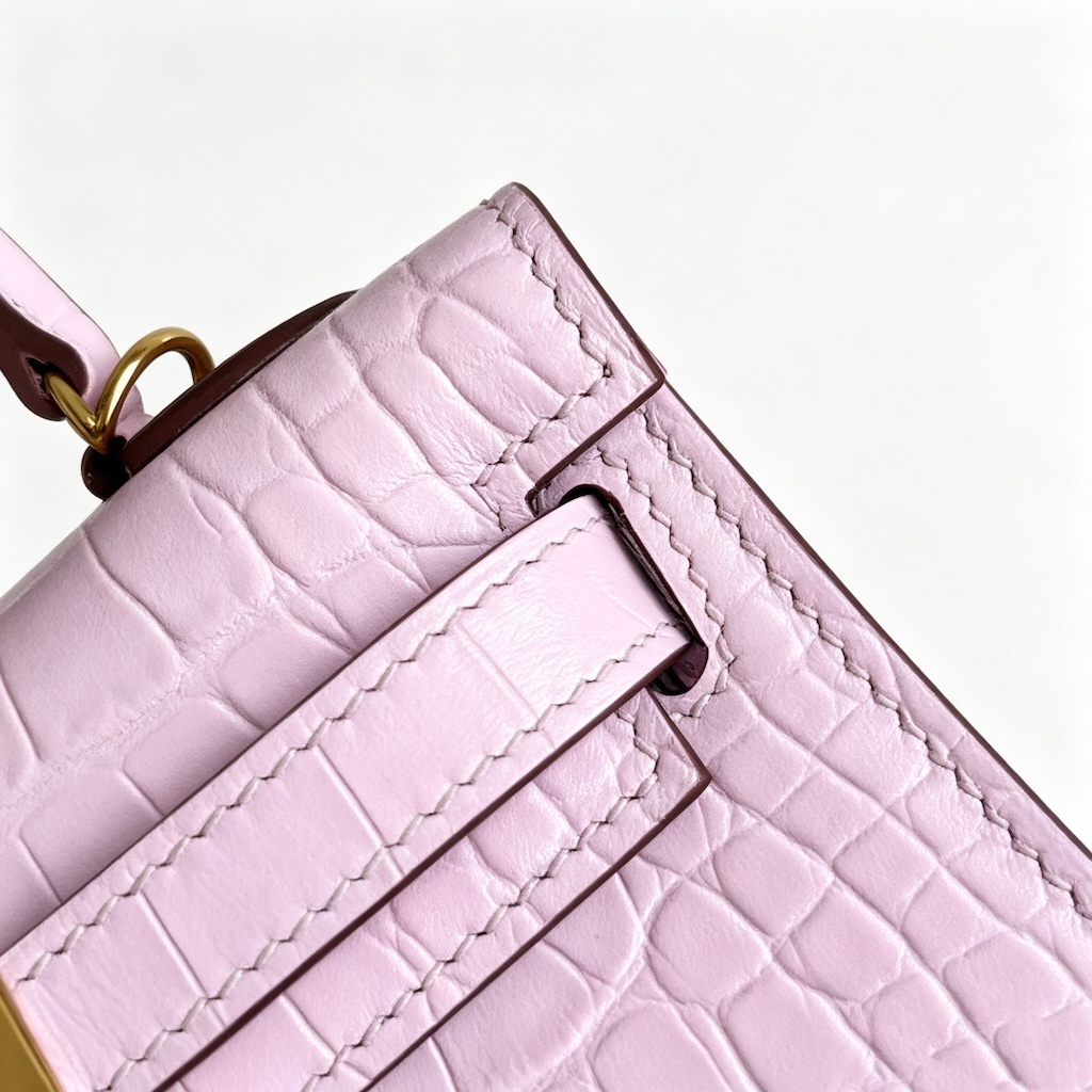 Hermès Mini Kelly II 20 — Mauve Sylvestre - Image 4