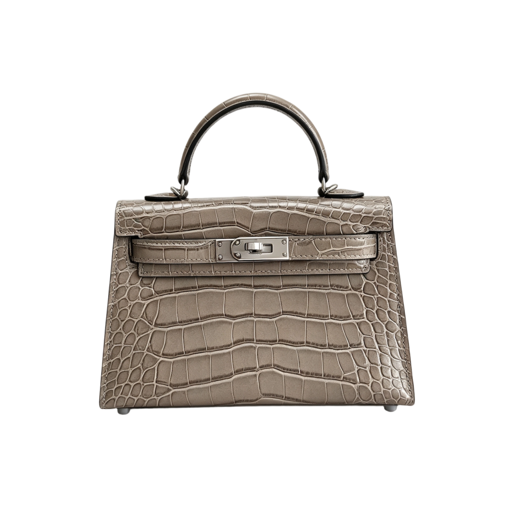 Hermès Mini Kelly II 20 — Gris Asphalte