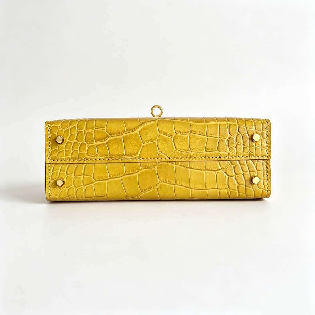 Hermès Mini Kelly II 20 — Jaune Ambre - Image 4