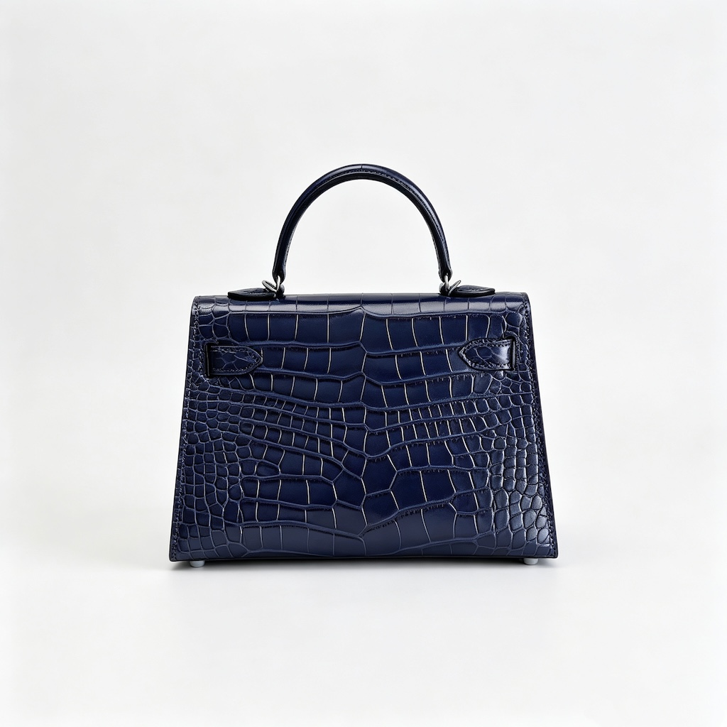Hermès Mini Kelly II 20 — Blue Saphir - Image 3