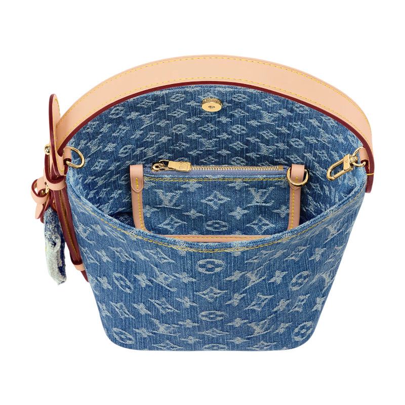 Louis Vuitton All In BB Monogram Denim Bucket Bag — Blue - Image 4