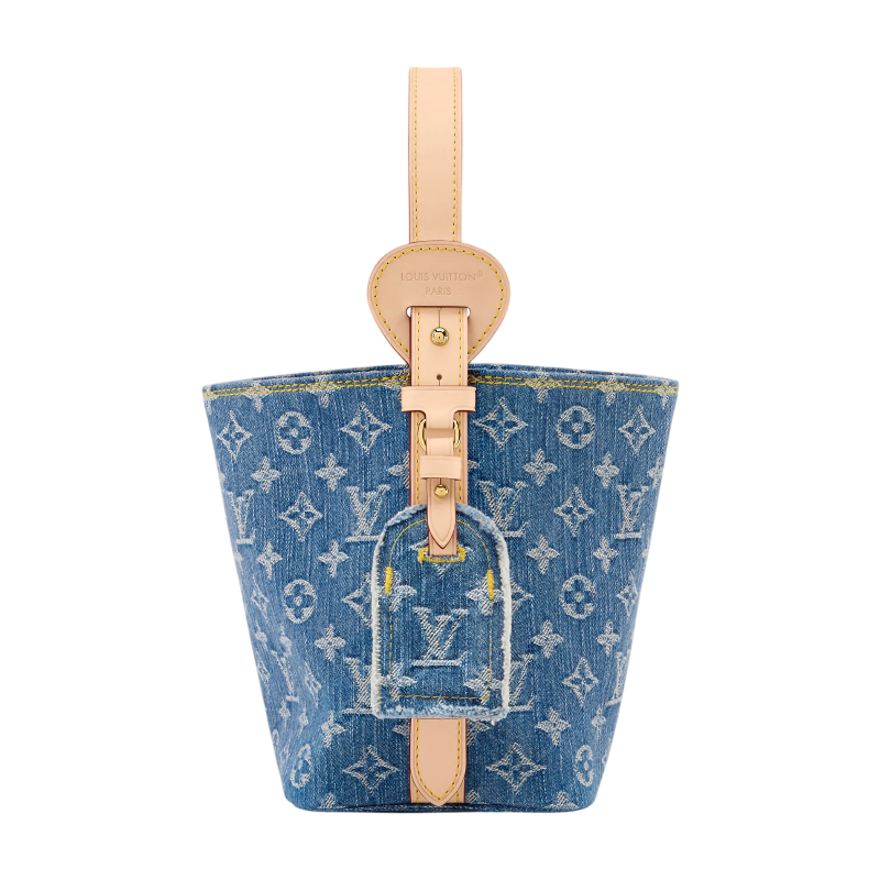 Louis Vuitton All In BB Monogram Denim Bucket Bag — Blue - Image 5